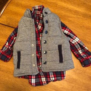 Button up and vest